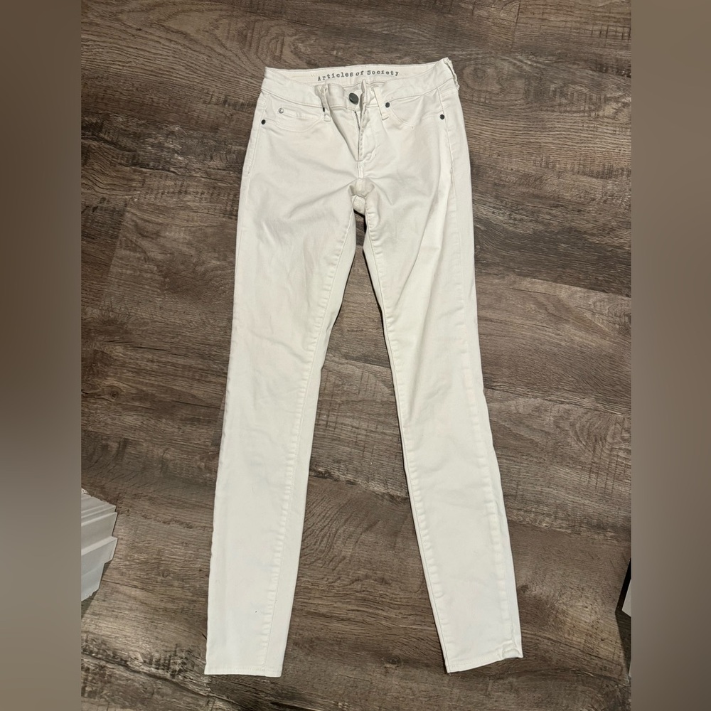 Articles of Society white denim jeans